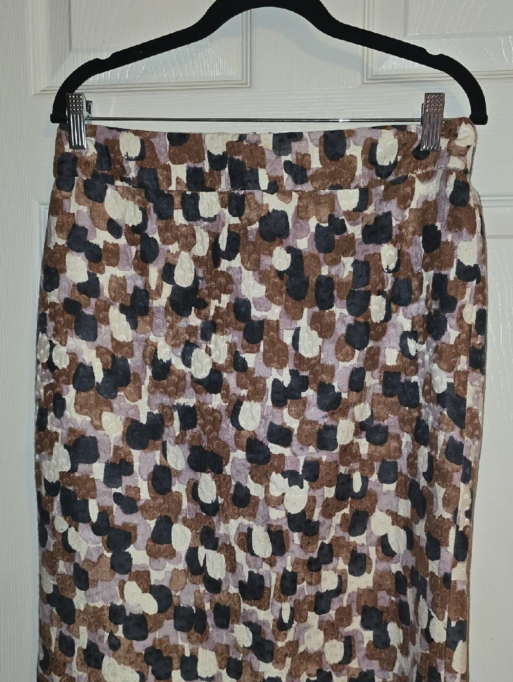 J. Crew Printed Pencil Skirt‎ in Brown, Cream & Black